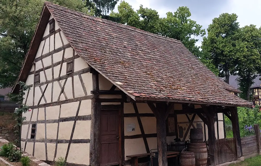 Maison alsacienne à colombages au parc de Reichstett